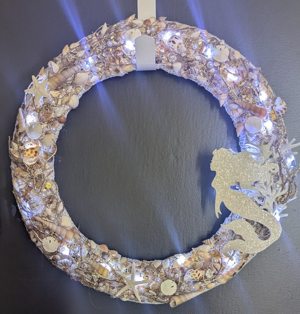 Wreath: White Mermaid Treasure