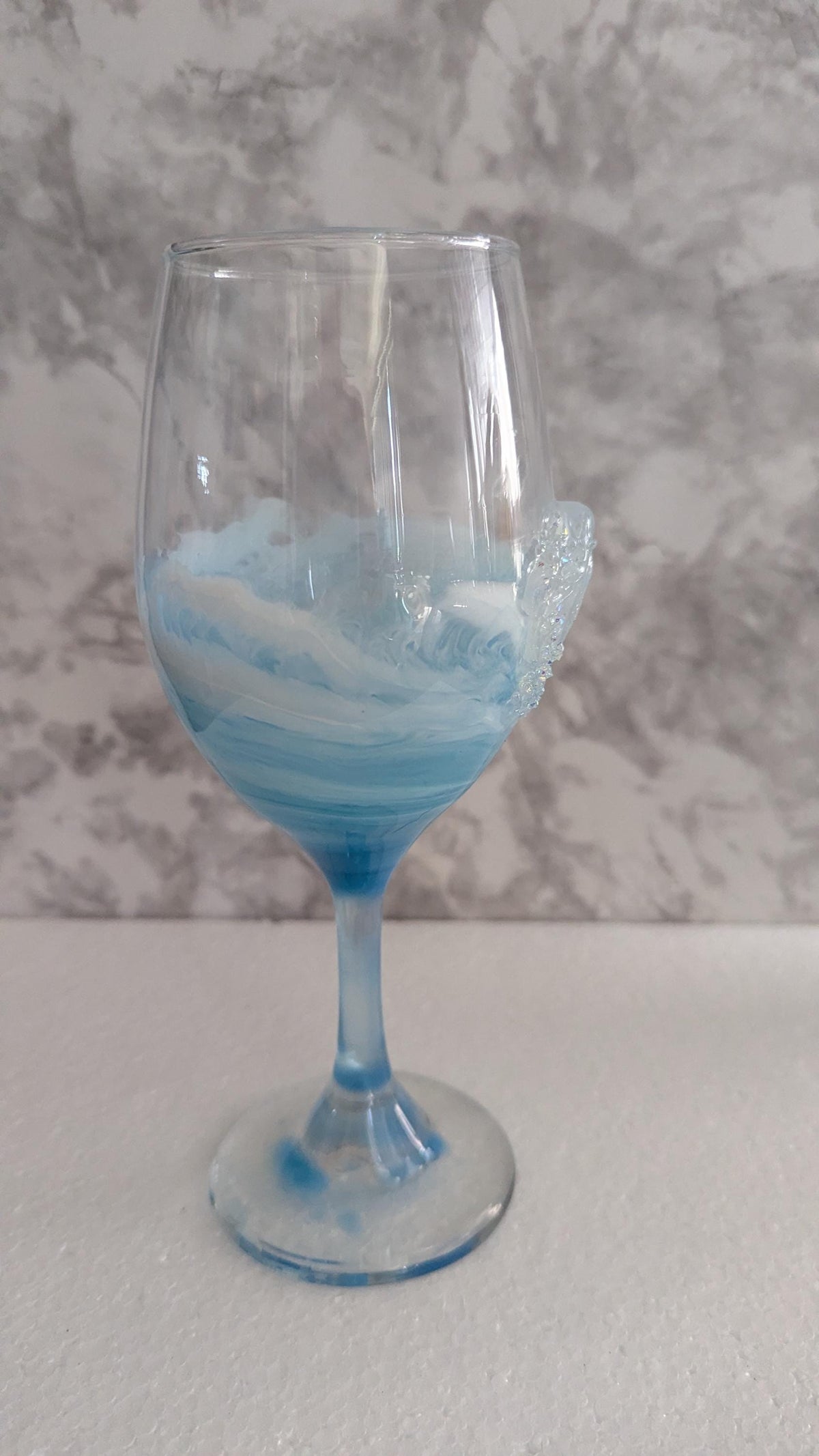 Wine Glass with Octopus