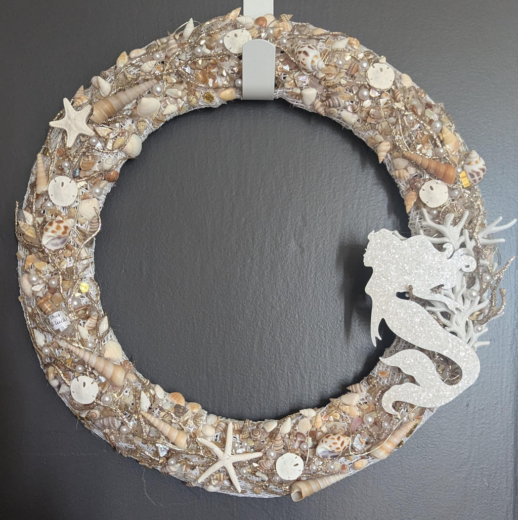 Wreath: White Mermaid Treasure