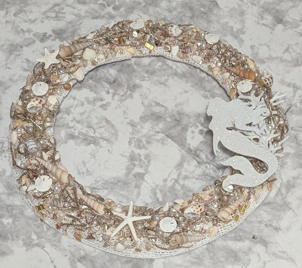 Wreath: White Mermaid Treasure